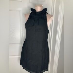 Marie Stanley Black Layered Mini Dress Sz S